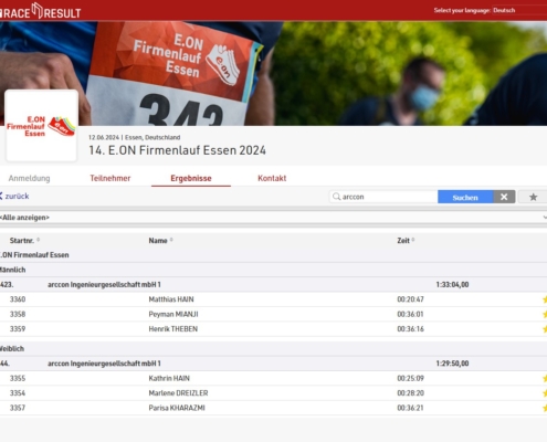 E.ON-Firmenlauf, Essen, Firmenlauf, arccon